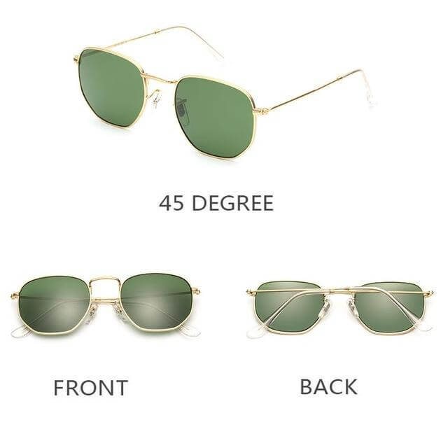 Vintage Glass Lens Reflective Sunglasses - MaviGadget