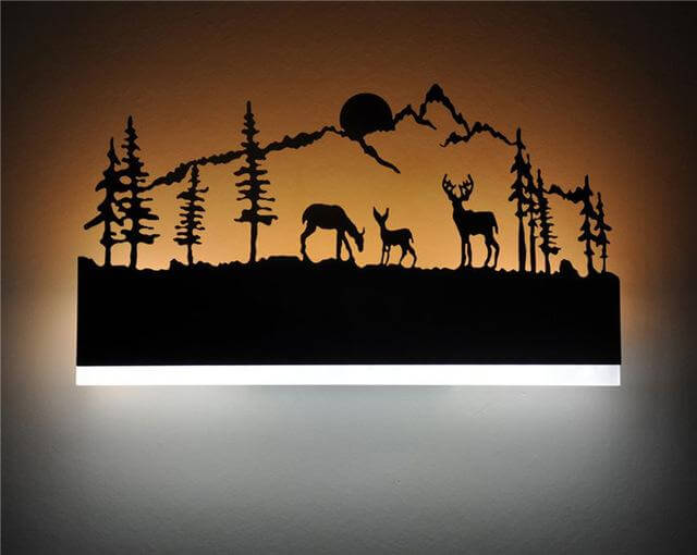 Black Acrylic Creative Modern Led Wall Lights - MaviGadget
