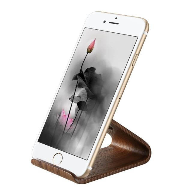 Wooden Phone Holder Stand Station Dock For Iphone Models - MaviGadget