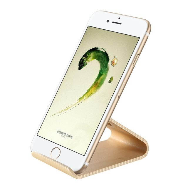 Wooden Phone Holder Stand Station Dock For Iphone Models - MaviGadget