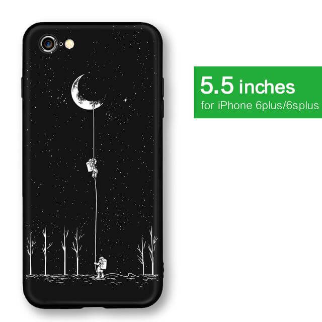 Cool Space Moon Astronaut Iphone Case - MaviGadget