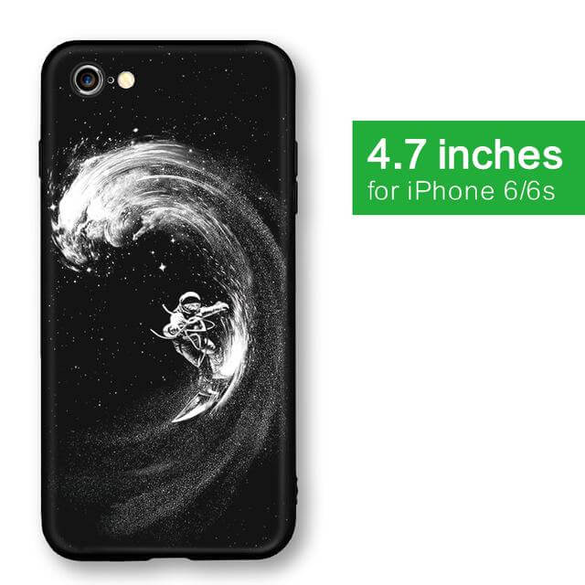 Cool Space Moon Astronaut Iphone Case - MaviGadget
