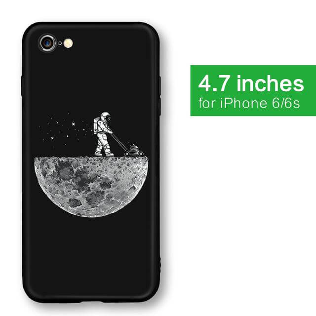 Cool Space Moon Astronaut Iphone Case - MaviGadget