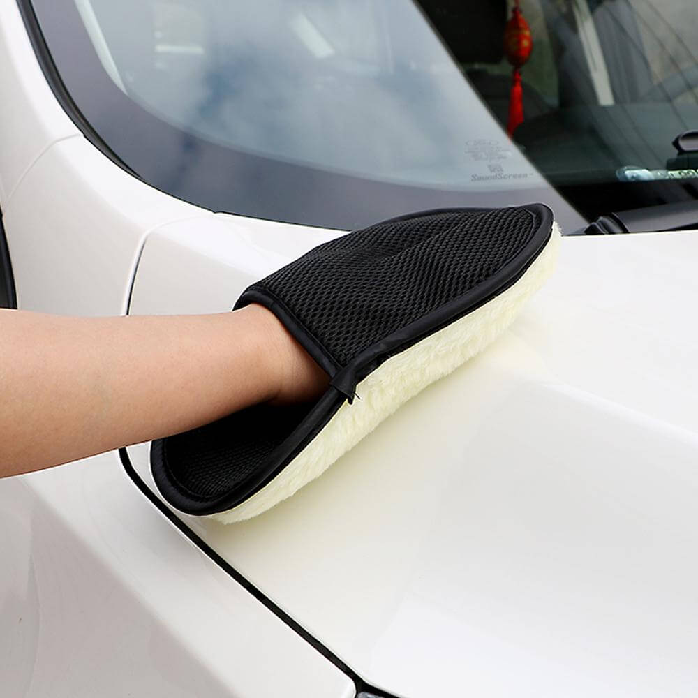 Soft Wool Car  Microfiber Cleaning Gloves - MaviGadget