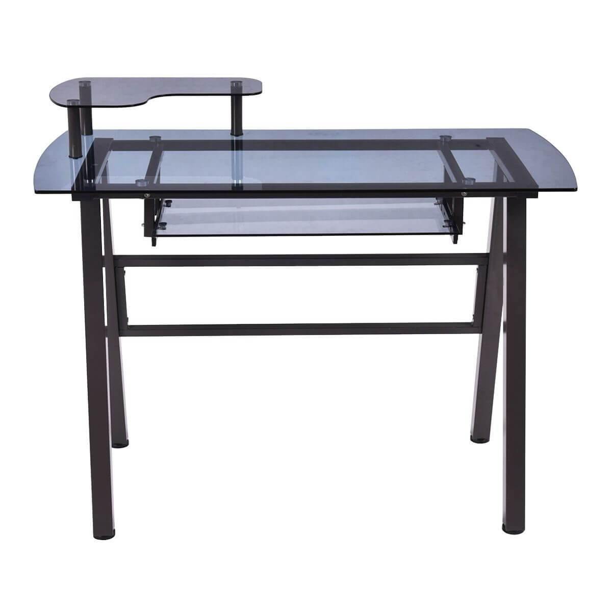 Modern Home/Office Workstation Metal Frame with Printer Shelf Table - MaviGadget