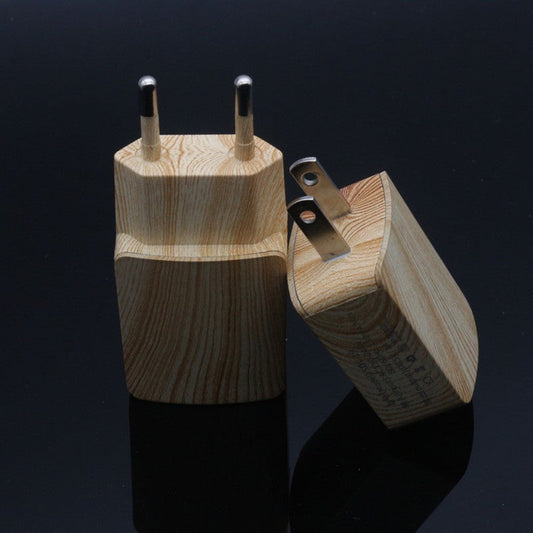 Wooden Single Fast USB Mobile Phone Charger - MaviGadget