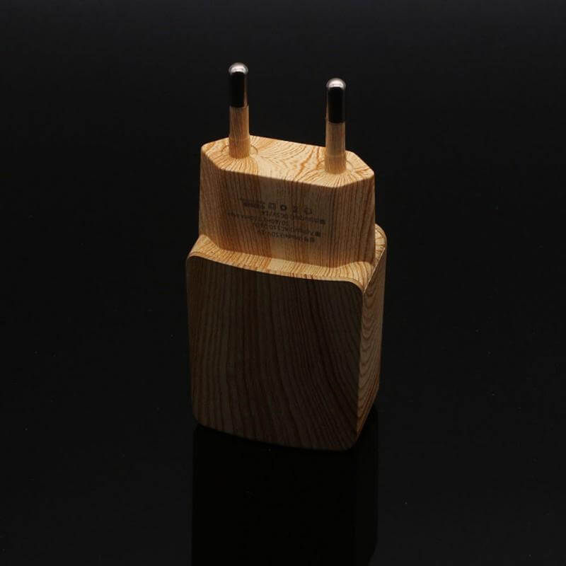 Wooden Single Fast USB Mobile Phone Charger - MaviGadget