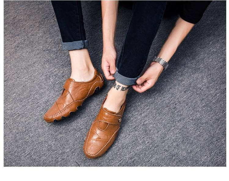 British Style Leather Men's Casual Shoes - MaviGadget