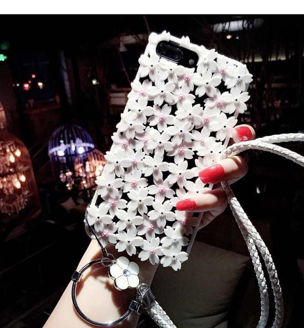 Cute Hollow Out Cherry Soft Silicone Case for iPhone Models - MaviGadget