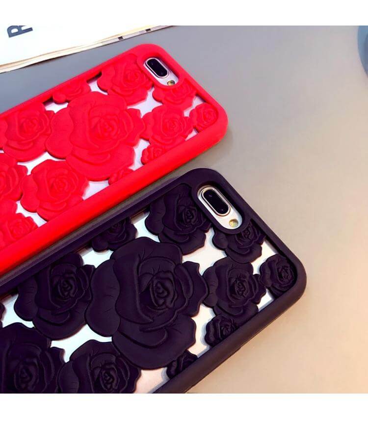 Luxury Hollow Out Rose Soft Silicone Iphone Case - MaviGadget