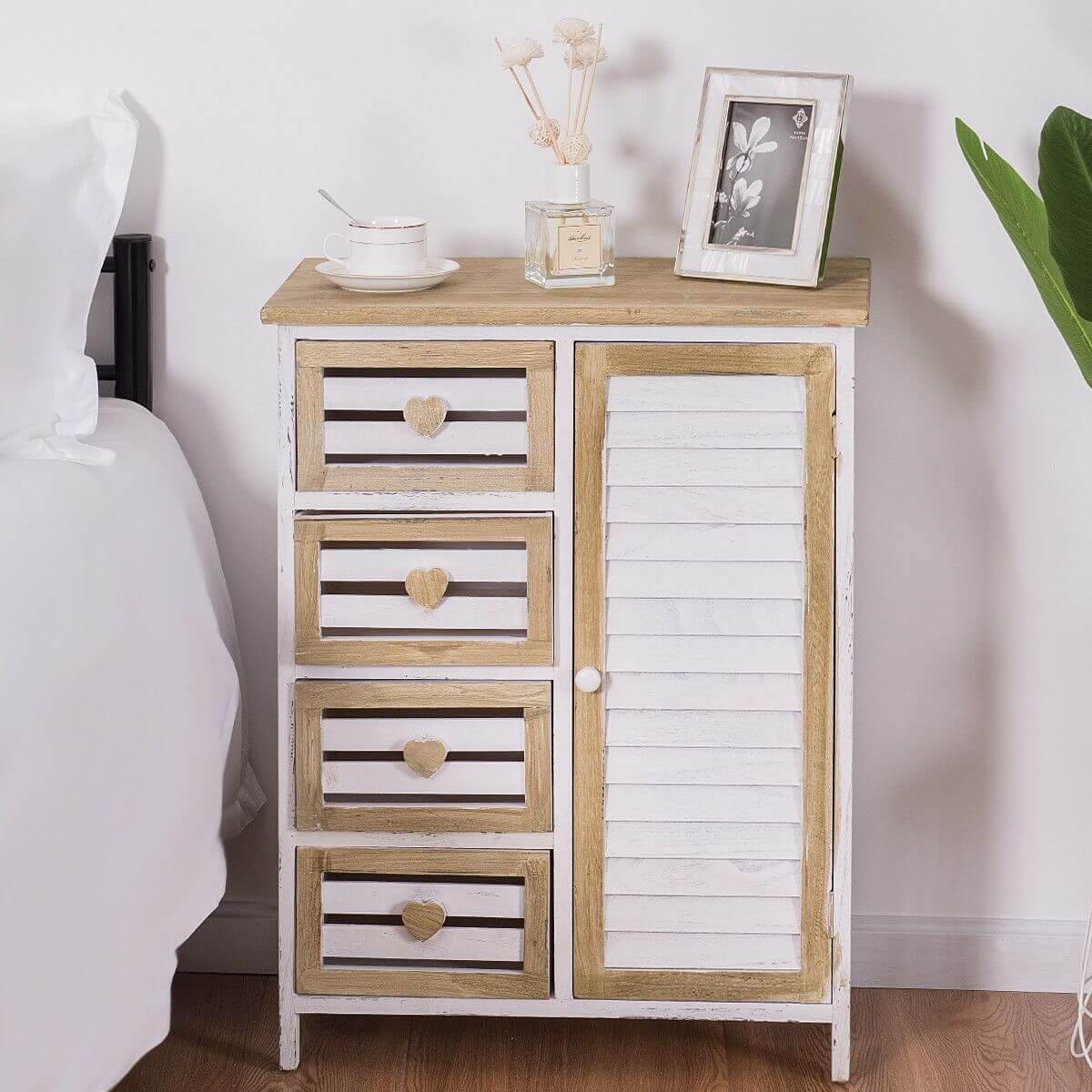Stylish Wooden Free Standing Storage Cabinet - MaviGadget