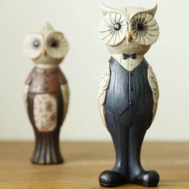 Retro Owl Art Ornaments Home Decoration - MaviGadget