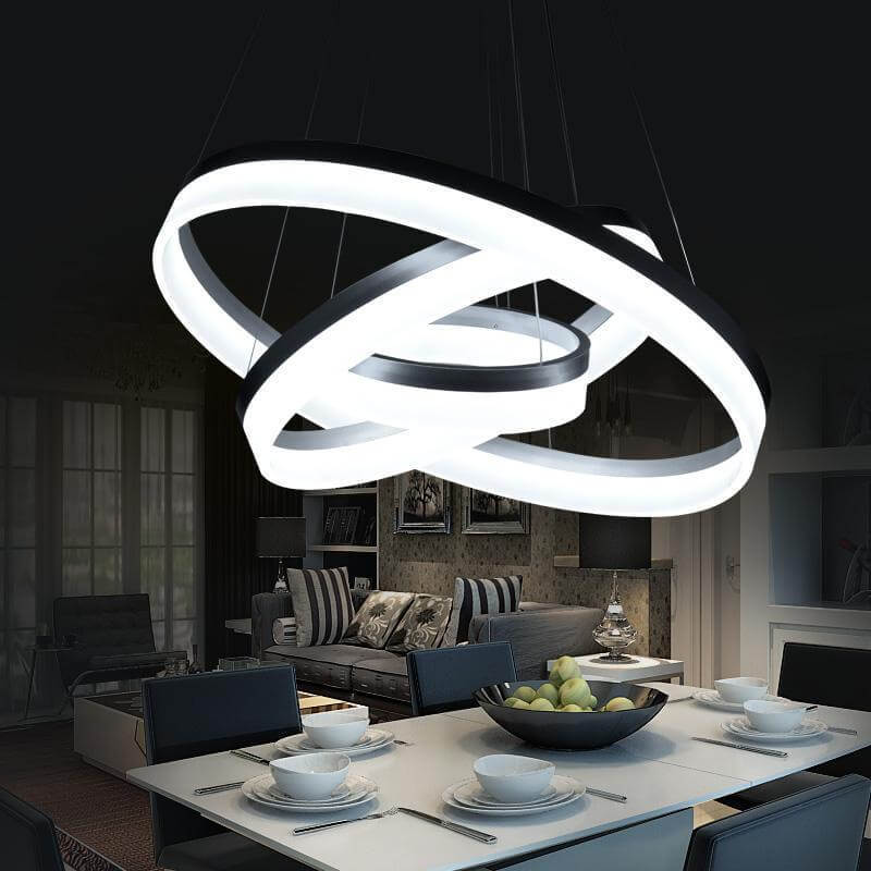 LED Circle Ring Chandelier - MaviGadget