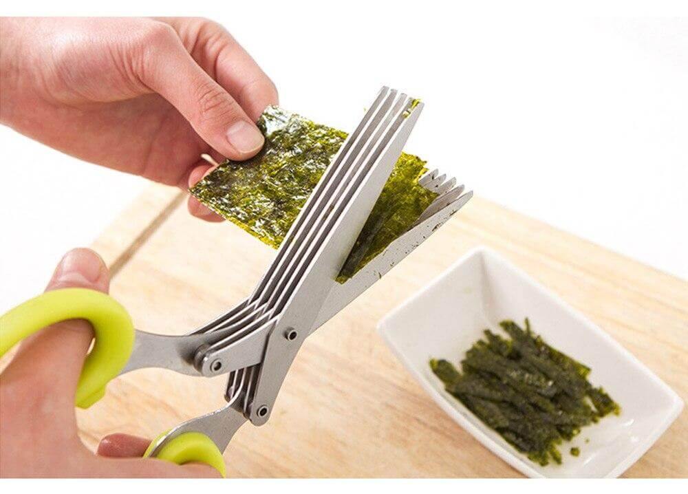 5 Layers Stainless Steel Multifunctional Kitchen Scissors - MaviGadget