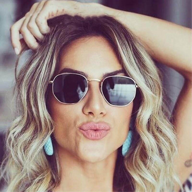 Vintage Glass Lens Reflective Sunglasses - MaviGadget
