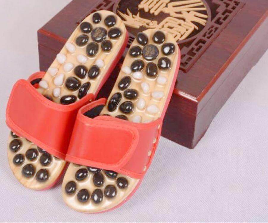 Goose Egg Stone Acupuncture Foot massage Slippers - MaviGadget