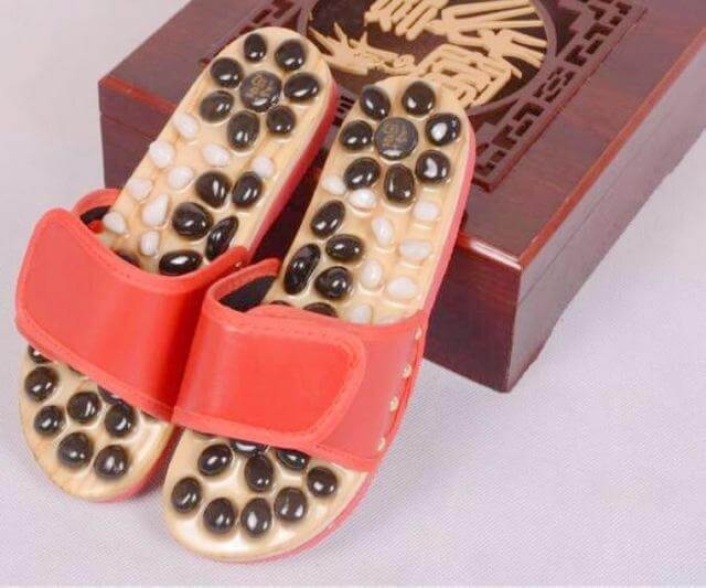 Goose Egg Stone Acupuncture Foot massage Slippers - MaviGadget