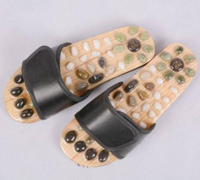 Goose Egg Stone Acupuncture Foot massage Slippers - MaviGadget