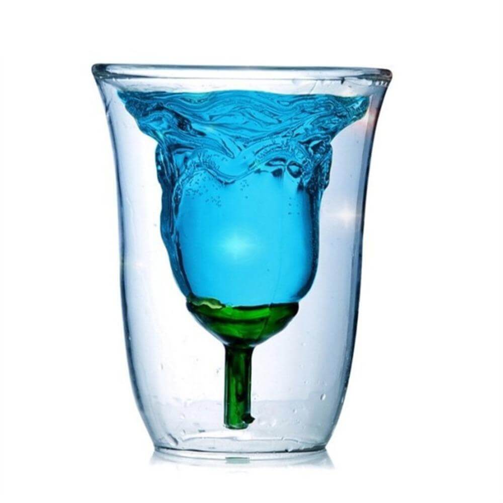 Flower Pattern Double-Layer Glass - MaviGadget