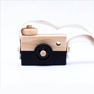 Cute Wooden Camera Hanging Camera - MaviGadget