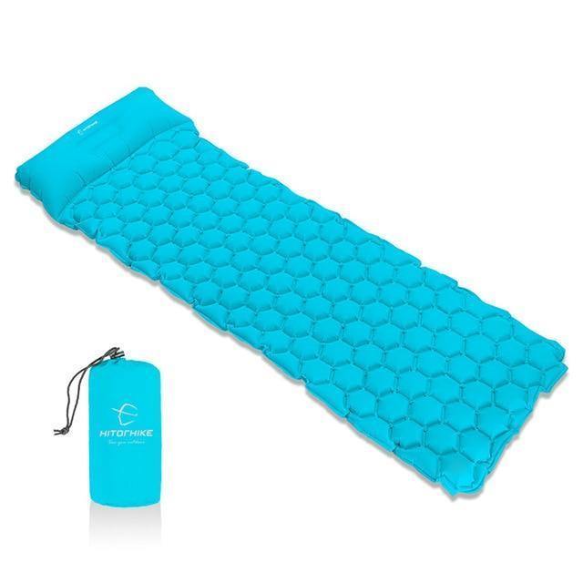 Inflatable Sleeping Camping Pad Mat With Pillow - MaviGadget