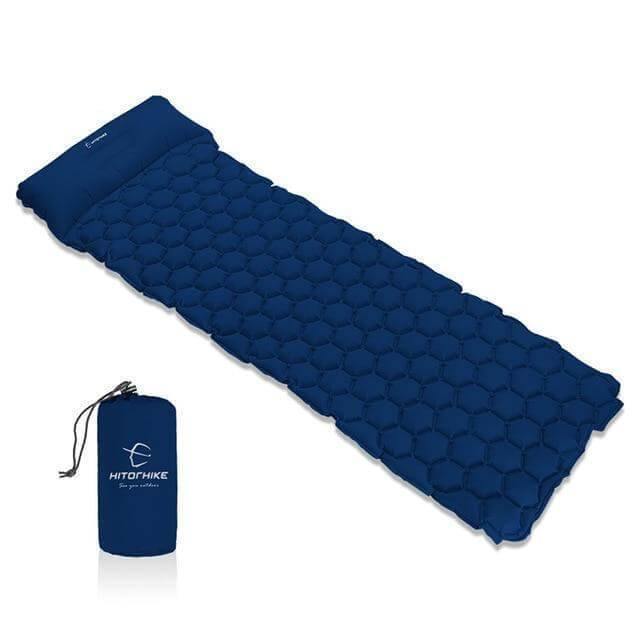 Inflatable Sleeping Camping Pad Mat With Pillow - MaviGadget