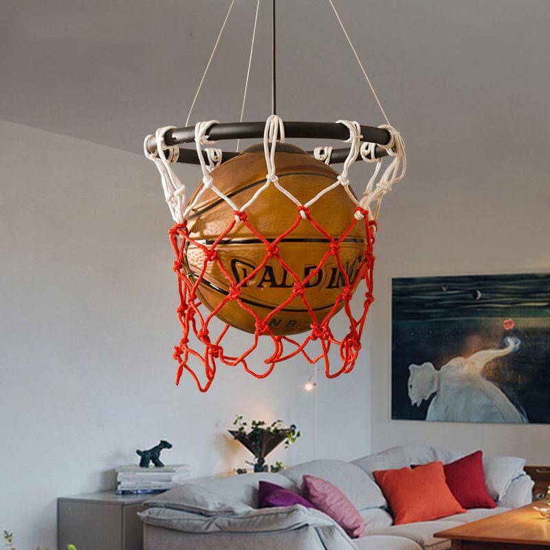 Vintage Luminaria Basketball Pendant Hanging Lamp - MaviGadget
