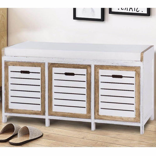 Shoe Stool Storage Rack Bench 3 Storage Organizer - MaviGadget