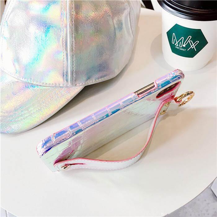 Stylish Colorful Wrist Grip Case for Iphone Models - MaviGadget