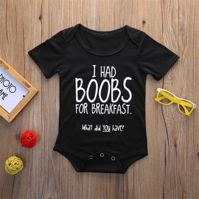 I had Boobs for breakfast what did you have Tshirt - MaviGadget