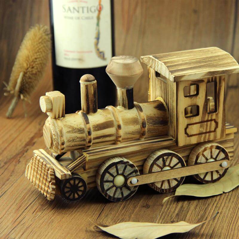 Handmade Handicrafts Wooden Locomotive - MaviGadget