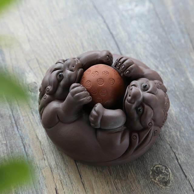 Japanese Creative Toad Tea Pet Set - MaviGadget