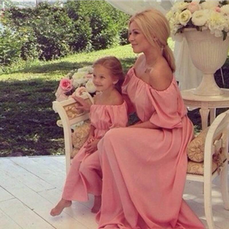 Mommy and me Long Elegant Dress - MaviGadget