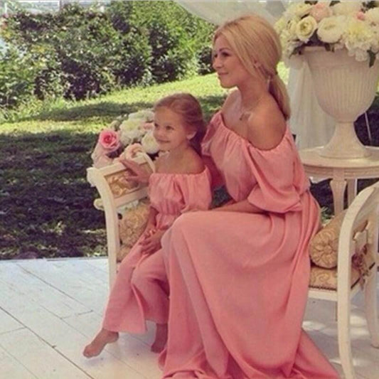 Mommy and me Long Elegant Dress - MaviGadget