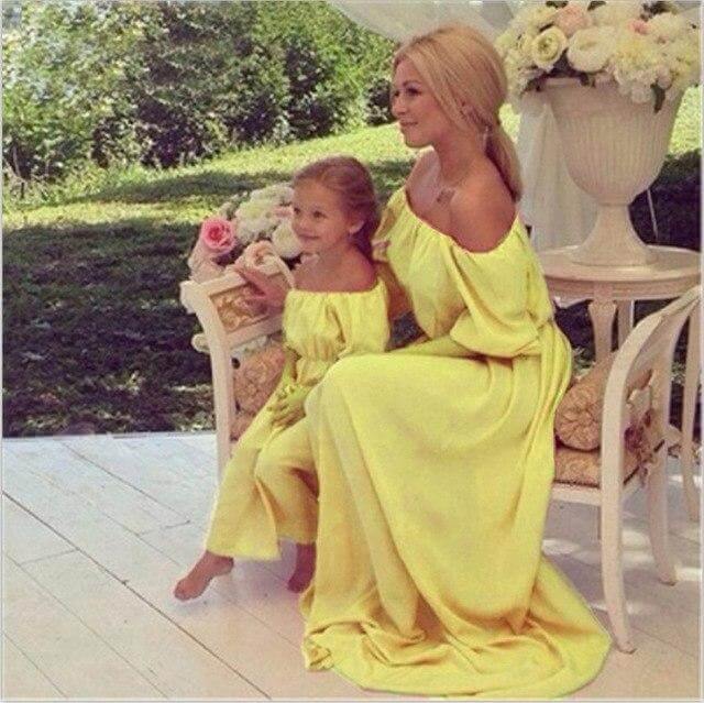 Mommy and me Long Elegant Dress - MaviGadget