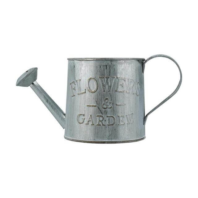Vintage Mini Kettle Flowers Iron Bucket Vase - MaviGadget
