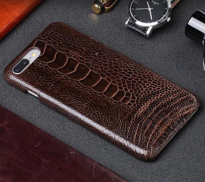 Luxury Natural Ostrich Foot Skin Iphone Cases - MaviGadget