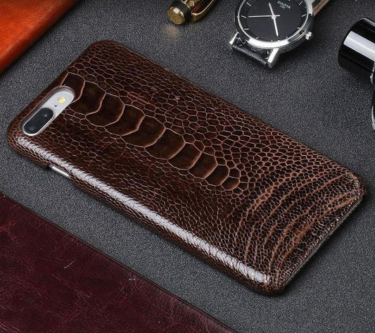 Luxury Natural Ostrich Foot Skin Iphone Cases - MaviGadget