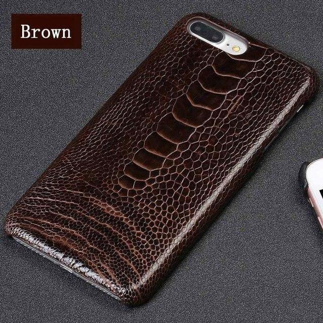 Luxury Natural Ostrich Foot Skin Iphone Cases - MaviGadget