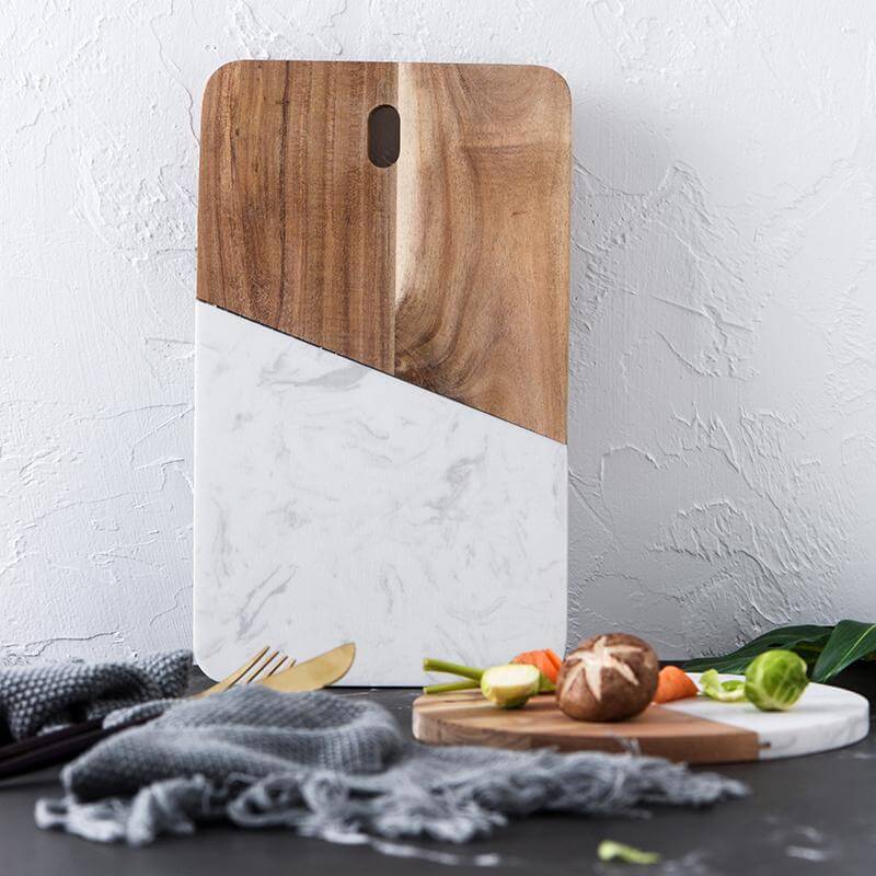 Luxury Marble-Wood Cheese Board - MaviGadget