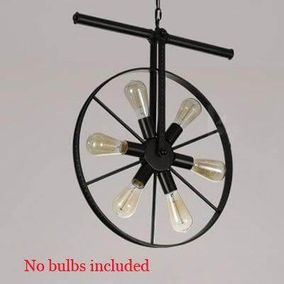 Luxury Wheel Loft Style Vintage Hanging Light Lamps - MaviGadget