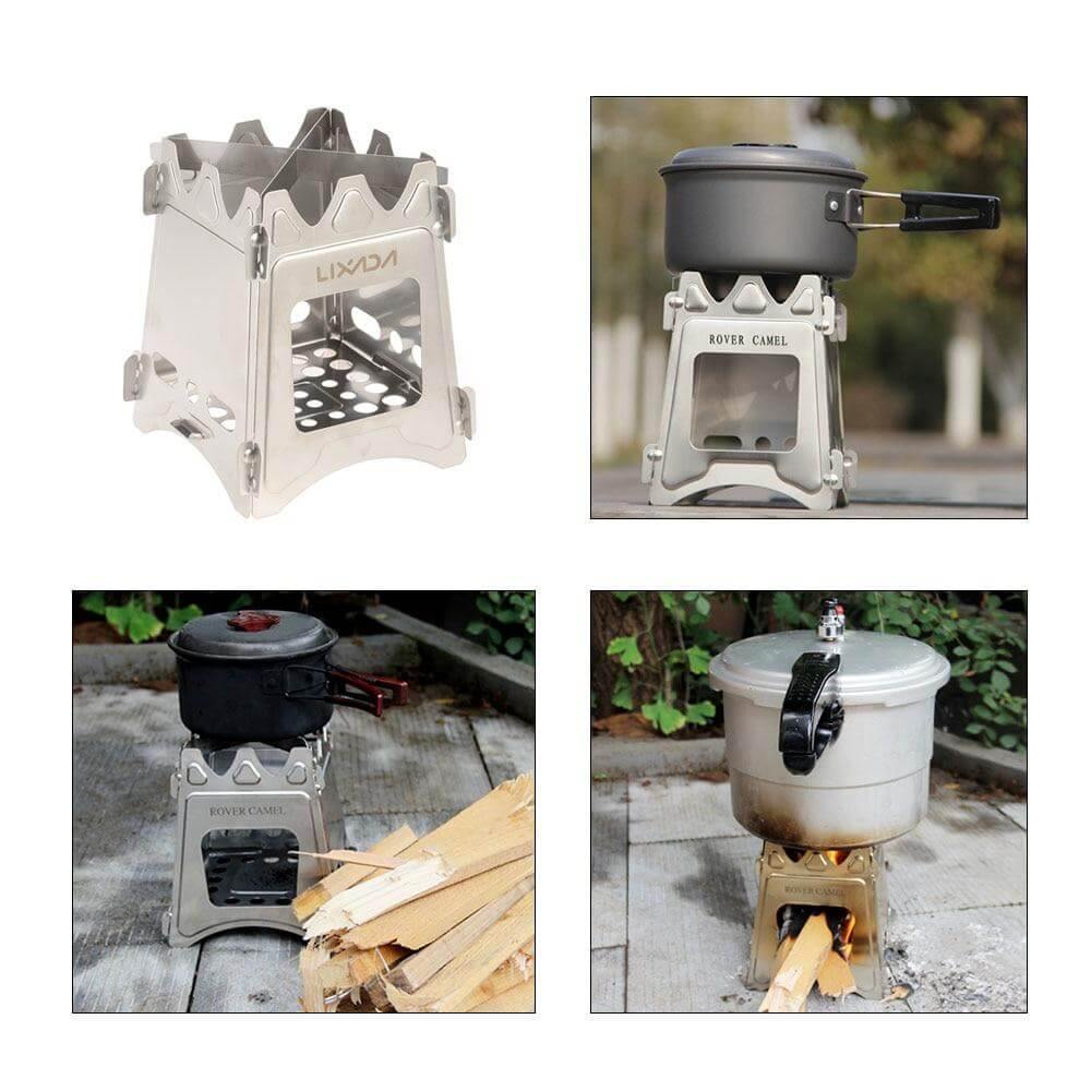 UltraLight Stainless Steel Camping Picnic Fire Stove - MaviGadget