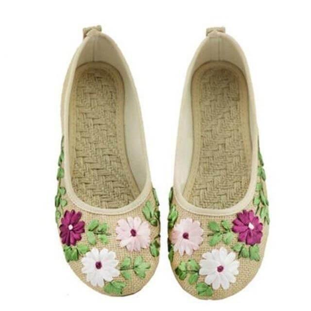 Vintage Ballerina Flat Shoes - MaviGadget