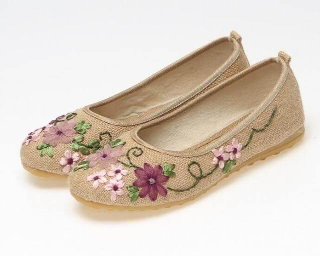 Vintage Ballerina Flat Shoes - MaviGadget