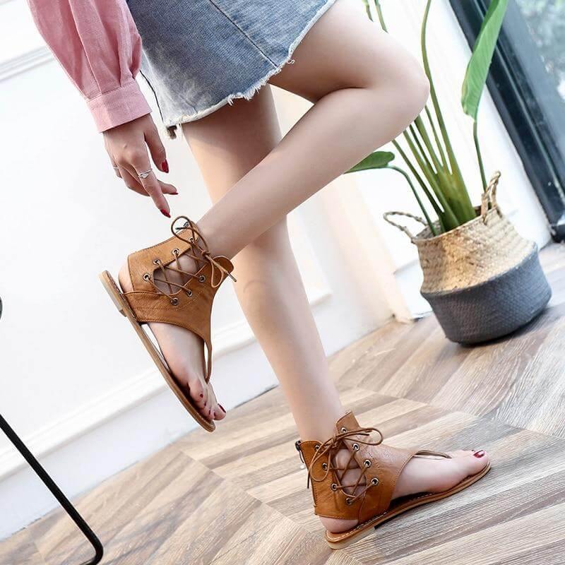 Women Vintage Gladiator Sandals Flip-Flops - MaviGadget