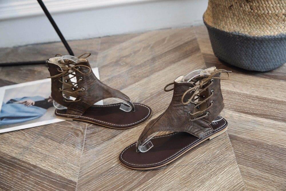 Women Vintage Gladiator Sandals Flip-Flops - MaviGadget