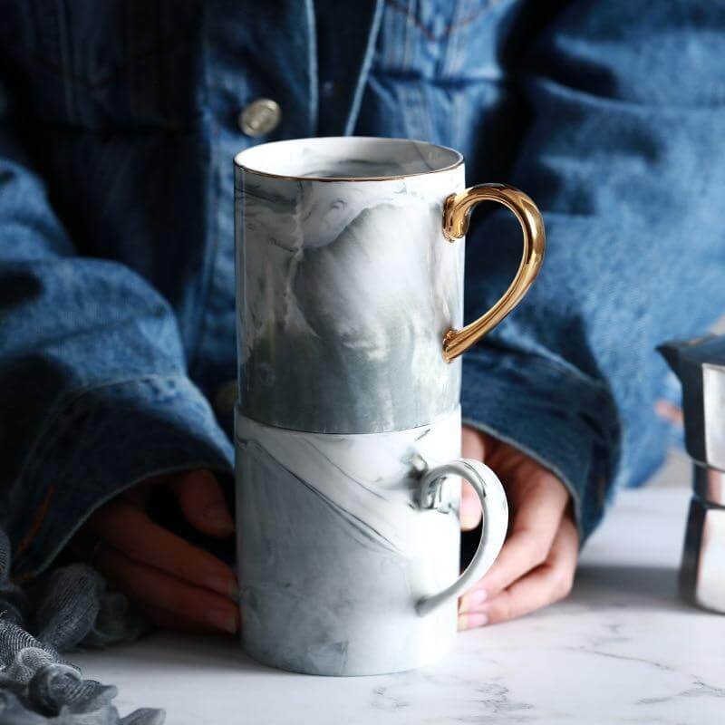 European Marble Porcelain Mug - MaviGadget
