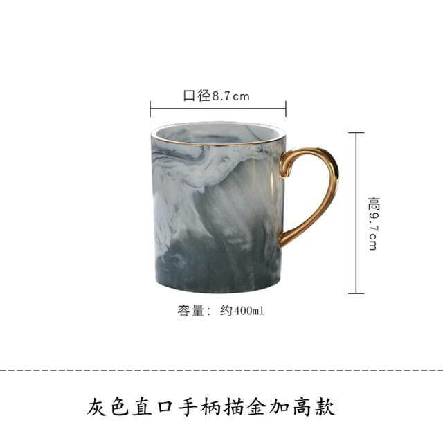 European Marble Porcelain Mug - MaviGadget