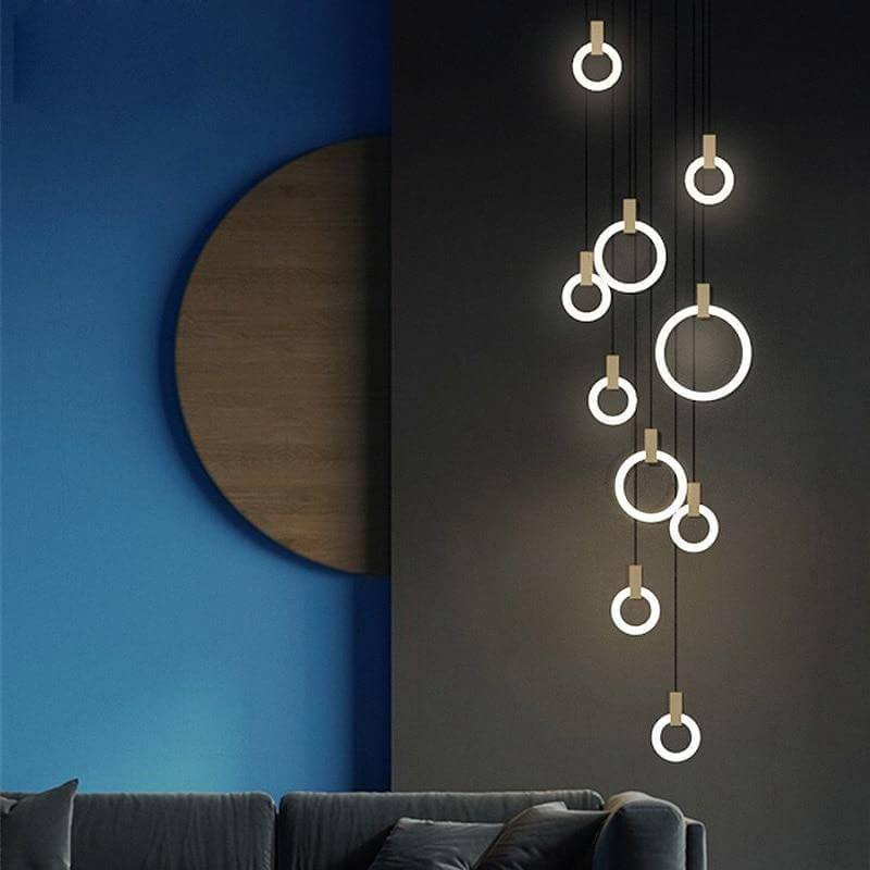 Aluminum Rings Hanging Lights - MaviGadget