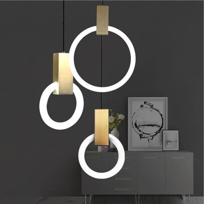 Aluminum Rings Hanging Lights - MaviGadget